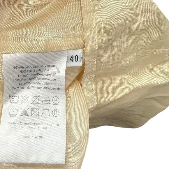 Baum Und Pferdgarten Dress Size 40 Womens Size L Shell Print Aleela Lace Trimmed - Picture 8 of 9